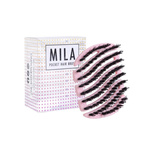 Sister Young Mila Pocket Hair Brush Mini szczotka do rozczesywania włosów z włosiem z dzika PNK1101 - Różowa