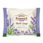 Green Pharmacy Mydło toaletowe w kostce do kąpieli z lawendą i olejem lnianym 100g