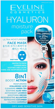 Eveline Cosmetics Hyaluron Zabieg nawilżający maska w płachcie
