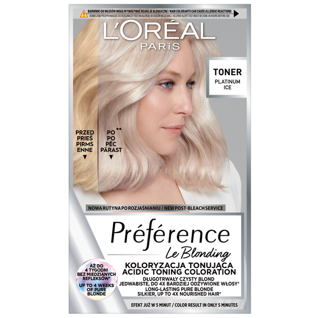 Loreal Preference Le Blonding Koloryzacja tonująca Kwasowy Toner