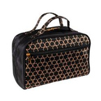 Top Choice Arabesque Kosmetyczka damska 27x17,5x12cm- Czarno-złota