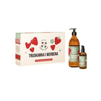 Mydlarnia Cztery Szpaki Zestaw prezentowy - Truskawka i Werbena - mydło w płynie 500ml + olejek do masażu 100ml