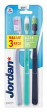 Jordan Clean Smile Szczoteczka do zębów - SOFT (3 sztuki)