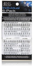 Ardell Individual 6-PACK Combo Duralash Naturals Knot-Free - Zestaw 6 kompletów kępek sztucznych rzęs bez węzełków Czarne