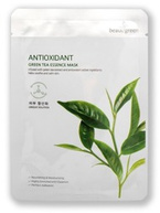 BEAUUGREEN Antyoksydacyjna maseczka w płachcie Zielona herbata 23g