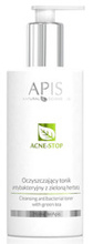APIS Acne Stop Oczyszczający tonik antybakteryjny z zieloną herbatą 300ml