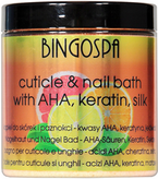 BingoSpa kąpiel do skórek i paznokci - kwasy AHA, keratyna, jedwab 300g