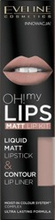 Eveline Oh!my Lips Matt Kit Zestaw Płynna pomadka+Kredka 08 Lovely Rose
