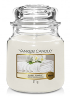 Yankee Candle Świeca zapachowa Słoik średni Fluffy Towels 411g