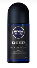 Nivea Men Deep Dry&Clean Feel 48H Antyperspirant kulka roll-on 50ml