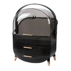 Ecarla Szkatułka organizer na kosmetyki z szufladkami - Czarna