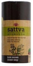 Sattva Naturalna ziołowa henna do włosów Dark Brown 150g