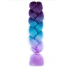 Ecarla Gęste Syntetyczne włosy do warkoczyków - Ombre 120cm