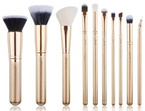 Jessup T413 Zestaw 10 pędzli do makijażu Golden/rose gold