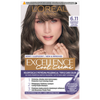 Loreal Excellence Cool Creme Farba do włosów - 6.11 Ultrapopielaty Ciemny Blond 192ml