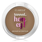 CLARESA TANNED, HONEY! Bronzer prasowany do modelowania i konturowania twarzy 12 VERSATILE 13g