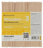 Staleks Pro Expert Wooden 3 Drewniane szpatułki do depilacji 114x10mm - 100sztuk