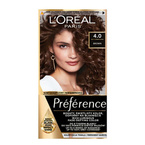 Loreal Preference Farba do włosów - 4.0 Tahiti Brąz (2x60ml + 54ml)