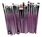 Zestaw pędzli 20szt. fioletowe krótkie