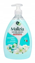 Malizia Luksusowe mydło z pompką - Muschio Bianco 1000ml