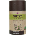 Sattva Ayurveda Naturalna ziołowa farba henna do włosów - Ciemny brąz 150g