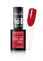 Revers Solar Gel Lakier do paznokci efekt lakieru hybrydowego - 39 Aurora Red 10ml