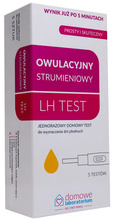 Domowe Laboratorium LH Test owulacyjny strumieniowy do wyznaczania dni płodnych - Jednorazowy domowy