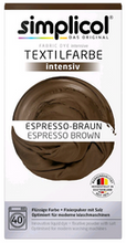 simplicol Barwnik do tkanin intensywny Espresso Brown 150ml+400g