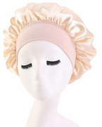 Deni Carte Czepek satynowy Beżowy