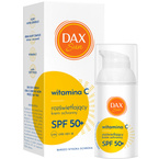 Dax Sun Krem ochronny rozświetlajacy z witaminą C SPF50+ 30ml