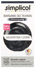 simplicol Barwnik do tkanin intensywny Aksamitna Czerń 150ml+400g