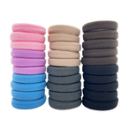 Frotki gumki do włosów ciemne, fioletowe, różowe - 30 sztuk