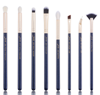 Jessup T487 Zestaw 8 pędzli do makijażu Prussian blue/golden