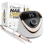 Clavier FX830 Frezarka kosmetyczna do paznokci manicure 65W - Biało-Złota