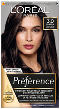 Loreal Preference Farba do włosów - 3.0 Brasilia Ciemny Brąz (2x60ml + 54ml)