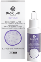 BasicLab Esteticus Serum Ujędrniające 0,5% czystych peptydów miedziowych, 25% kompleksu peptydów biomimetycznych, 10% kompleksu czynników wzrostu dzień/noc 30ml