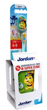 Jordan Junior Zestaw: pasta do zębów dla dzieci 6-12 lat 50ml + Step By Step Szczoteczka do zębów dla dzieci 6-9 lat