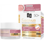 AA 5 Repair Technologia Wieku Aktywny lifting 50+ Regenerująco-rozświetlający krem na noc 50ml