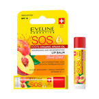 Eveline Peach Sorbet S.O.S Odżywczo-regenerujący balsam do ust - Brzoskwinia