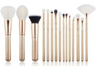 Jessup T404 Zestaw 15 pędzli do makijażu Golden/rose gold