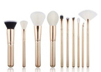 Jessup T410 Zestaw 10 pędzli do makijażu Golden/rose gold