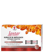 IDEEPHARM JANTAR MEDICA Kuracja w ampułkach z wyciągiem z bursztynu do włosów bardzo zniszczonych i osłabionych 5x5ml