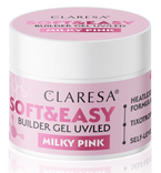 CLARESA Builder Gel UV/LED SOFT&EASY Żel budujący Milky Pink 90g