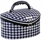 Inter Vion Kuferek kosmetyczny owalny duży pepitka - 22x33x25cm