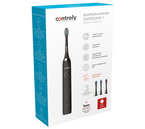 Controly Supersonic+ Szczoteczka soniczna do zębów z 3 wymiennymi końcówkami - Czarna