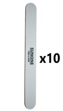 Sunone Pilnik do paznokci prosty 180/240 - biały (10 sztuk)