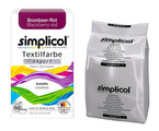 Simplicol Textilfarbe Barwnik do tkanin Blackberry Red Jagodowy Niemiecki 150g