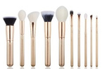 Jessup T409 Zestaw 10 pędzli do makijażu Golden/rose gold
