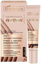 Bielenda Ujędrniające Peptydy ujędrniająco-rozświetlający krem+serum peptydowe pod oczy i na powieki dzień/noc 15ml