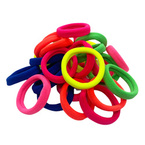 Frotki gumki do włosów neonowe - 30 sztuk